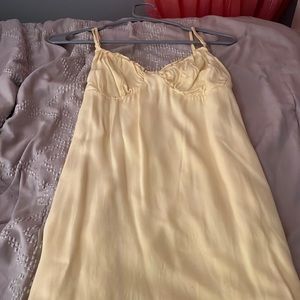 Mini yellow urban outfitters dress